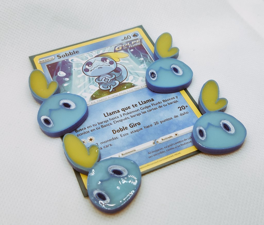 Sobble (carta normal e versão Golpe Fluido) - Pokémon TCG Cards (original  em português)