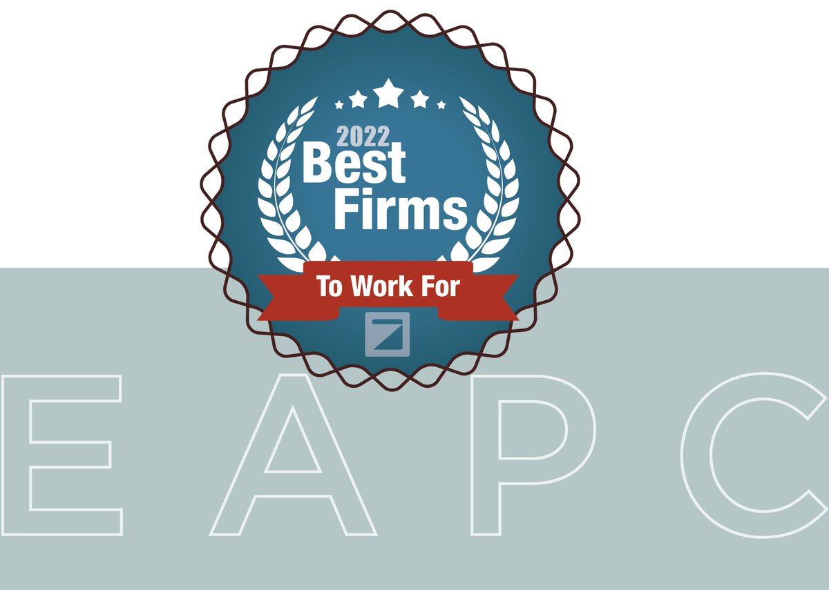"EAPC has been so fortunate to enjoy a staff that is committed to quality, to both our own processes and our clients' needs and desires. I think that commitment is a very rewarding component of our culture." -- Alan Dostert, President &amp; CEO. 
.#bestplacetowork