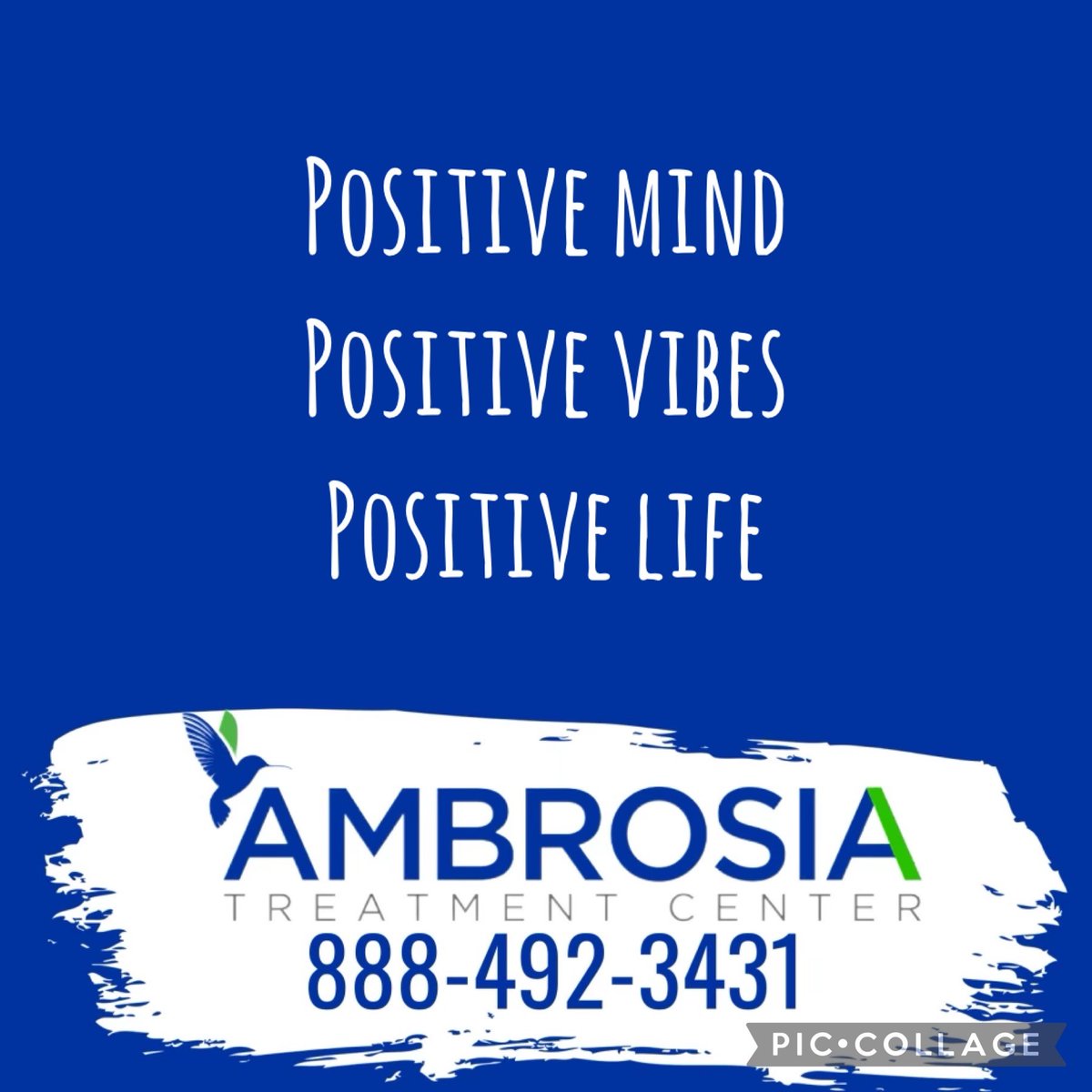 AmbrosiaTC's tweet photo. Always keep a positive mindset! #ambrosiatc #mentalhealthawareness #thereishope #recovery #sober https://t.co/fzyl0lMDbE