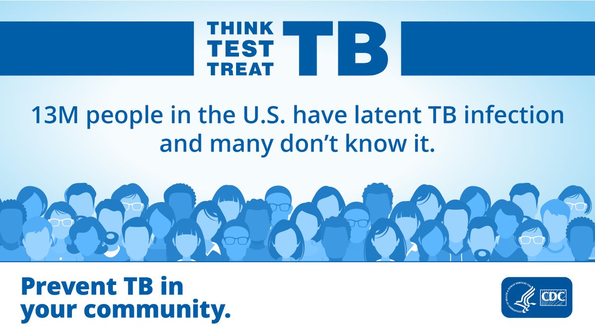 Latent tuberculosis infection can develop into active TB disease at any time. Healthcare providers can prevent the spread of TB by talking to patients about testing and treatment options. cdc.gov/ThinkTestTreat… #ThinkTestTreatTB #TEAstorm22 #APAHM