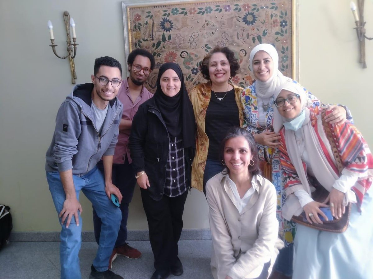 MansouraEzEldin's tweet photo. بعد شهرين من العمل المكثف، انتهت اليوم المرحلة الأولى من ورشة ستوريتل لرواية الجريمة الأدبية التي أشرفت عليها وأدارها العزيز مصطفى التلواني. فخورة بالروائيين الشباب المشاركين في الورشة وأتمنى لهم كل النجاح. الرواية الفائزة ستصدر ورقيا عن الدار المصرية اللبنانية وصوتيا عن ستوريتل. https://t.co/PPsNhWKs2C
