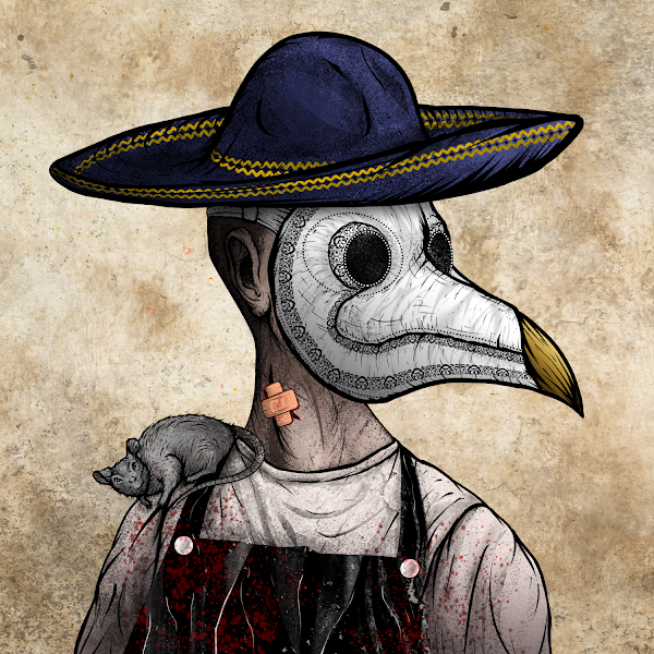 Johanna16032847's tweet photo. Just picked up one of these #cryptodoctors on a whim. The art is deadly 💀 @doctorsnft #NFTs #nftart https://t.co/PkjXnUqDBF