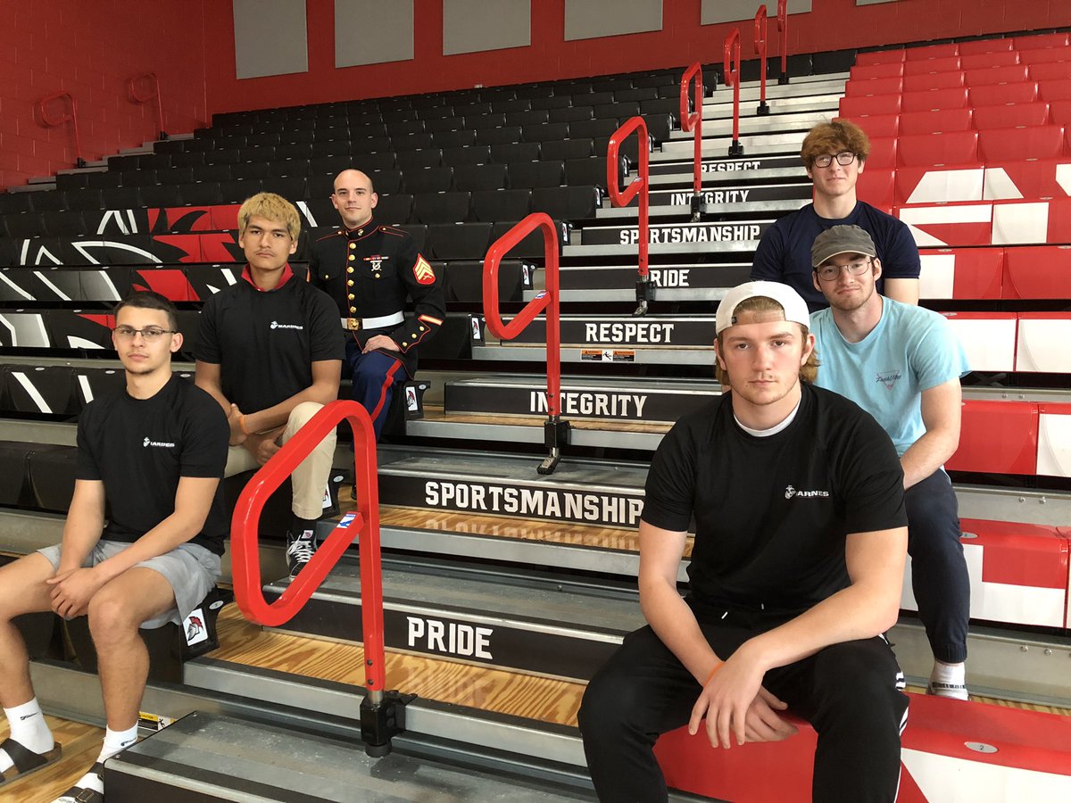 Congratulations to 5 senior Spartan football players - All headed to the United States Marine Corps this summer!  We are proud and grateful for your service!  Jake Beninati, Damian Oso, Jack Callis, Preston Brown, Korbin Robertson