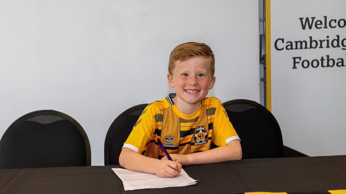 🖊A big Cambridge United welcome to Freddie and his family.

We would like to say a big thank you to Titans FC for the countless hours of coaching and support they put into his development.

#CamUTD 💛🖤💛