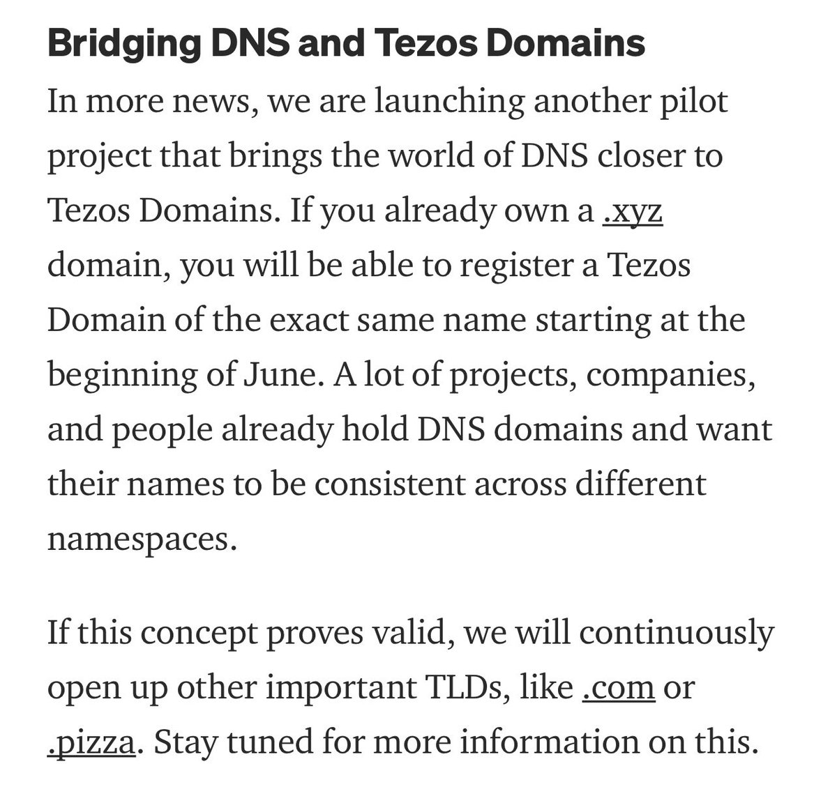 hyplab's tweet image. if you own a xyz u will able to get the .tez @tezos #Domains #NFT #xyz