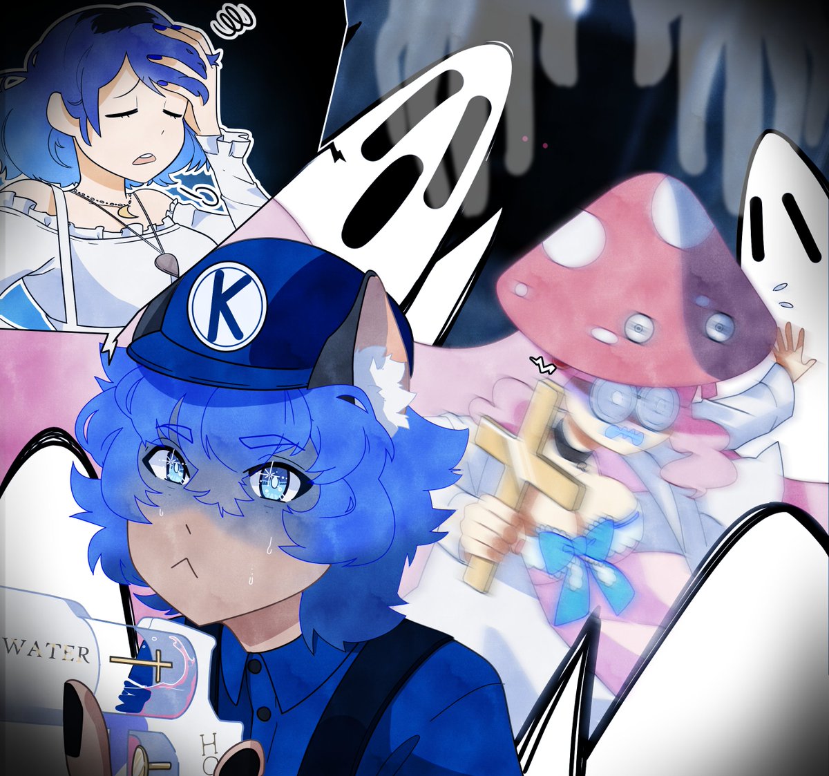 GjatheShroom's tweet photo. What I see          vs        What you'll see

#ENVutber #Vcollab #VTuberEN #VTuberUprising https://t.co/Z7nxYqjnYq