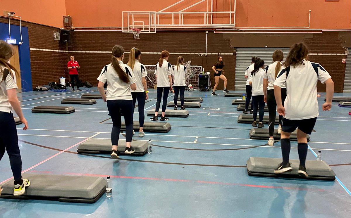 hyndburnacademy's tweet photo. A great day at @HRVSSP Y9 'This girl can' event. UV bench ball, navigation orienteering and HIIT step. #EducationWithCharacter https://t.co/JTdTDNy4wX