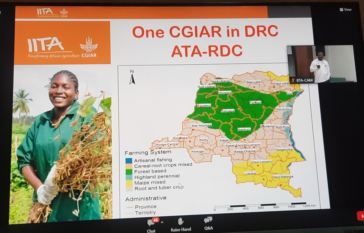 ClerisseC's tweet photo. 💥🇨🇩🚜Located in the heart of Africa with climatic &amp; agroecological diversity correlated to volcanic soils with arable land,the transformation &amp; Agriculture modernization in #DRC in partnership with @IITA_CGIAR &amp; #AALI will allow this potential breadbasket to feed the continent💥 https://t.co/4ype3xOrp2