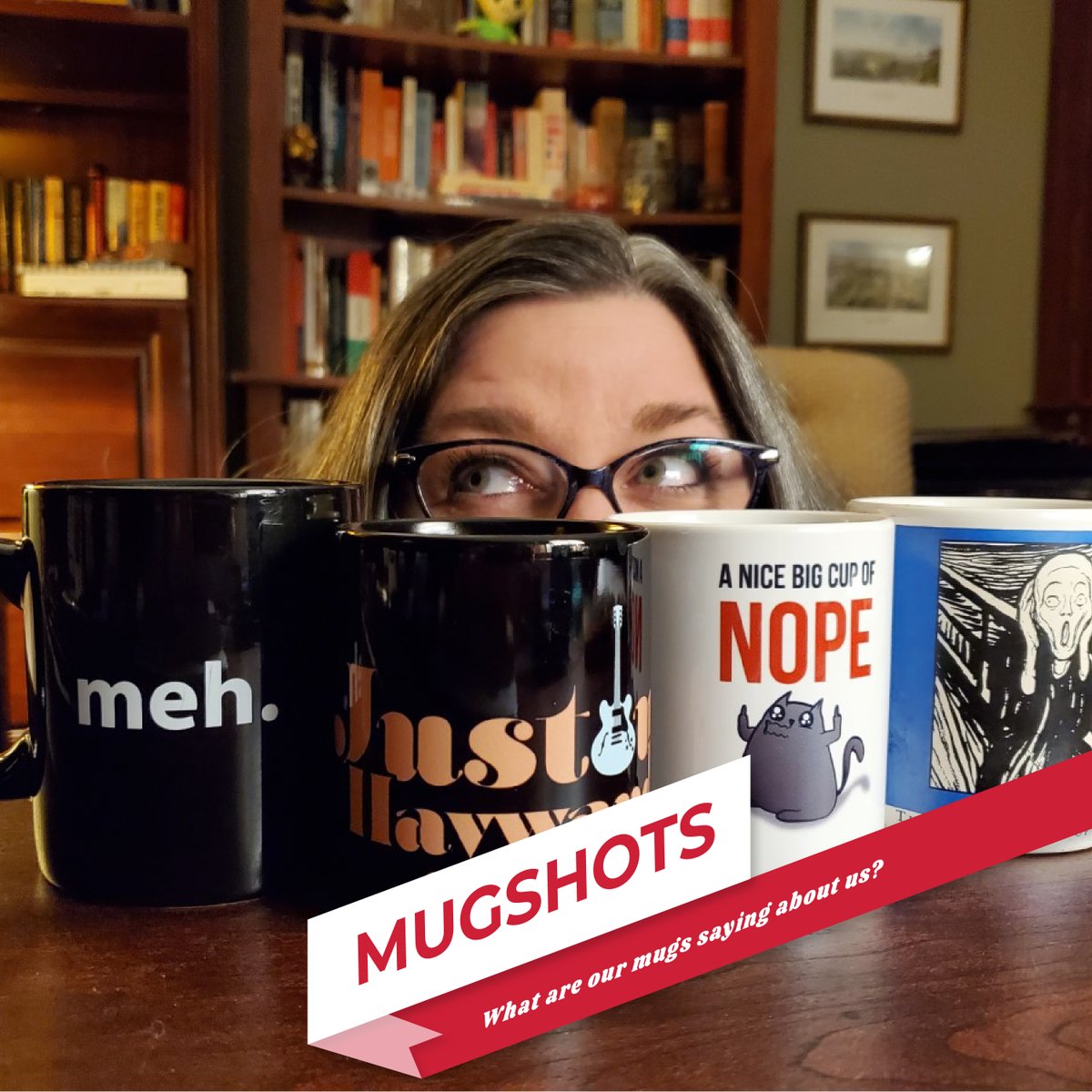 Who's behind those mugs? That's Mary Ann Harner, Sr. Technical Writer and resident game guru at #Spark Thought. 

What story do her mugs tell about her? 

"Aggressive with deadlines but passive aggressive with my mugs..."

Spark Creativity Ignite Quality!