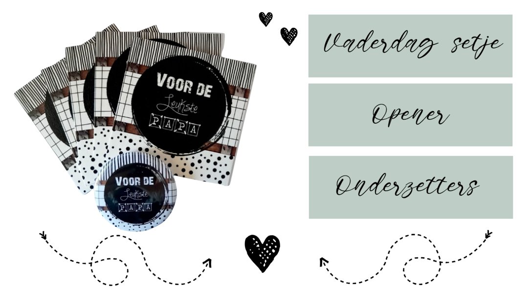 Super leuk setje voor #vaderdag #opener plus #onderzetters  marlijnpoppendijn.nl/a-72451420/but…