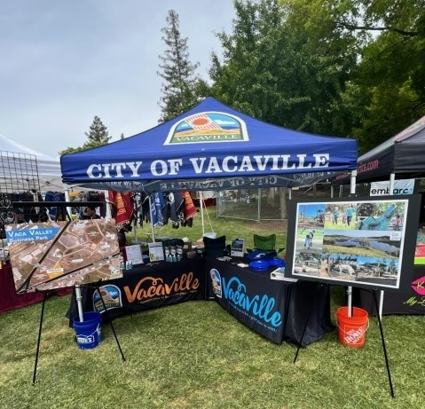 cityofvacaville's tweet photo. In between music, rides, and corndogs make sure you stop by the City of Vacaville's Fiesta Days booth to see all the exciting things going on and pick up some Vacaville swag! #FiestaDays #CityofVacaville https://t.co/gDKj4PbQ8N