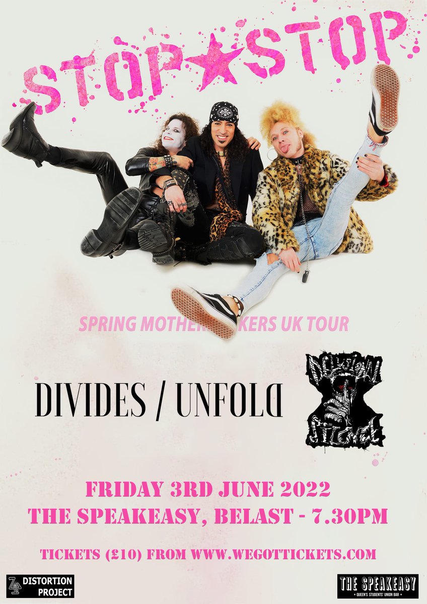 🚨ONE WEEK TODAY FOR HIGH OCTANE ROCKAND ROLL!! 🚨 Ticket link: 🎟 wegottickets.com/event/545602 @StopStopTheBand @DividesUnfold Delusional Silence Friday 3rd June // @TheSpeakeasyNI // 7.30pm