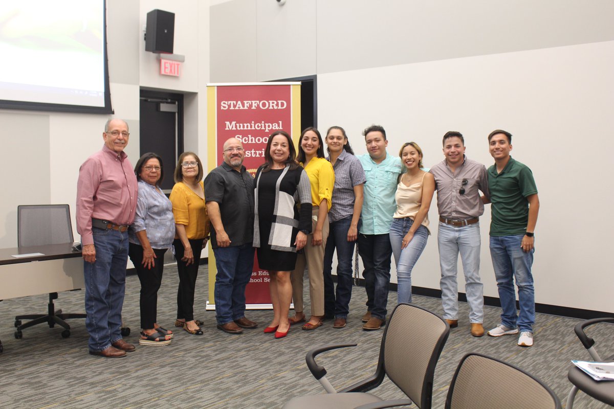 StaffordMSD's tweet image. On 5/16, the #SMSDBoard of Trustees reviewed the official canvass results from the @CityofStafford general election. For the first time in the district&apos;s 40-year history, there are currently 3 board members who are #SMSDAlumni #StaffordTX

Read more: staffordmsd.org/meet-stafford/…