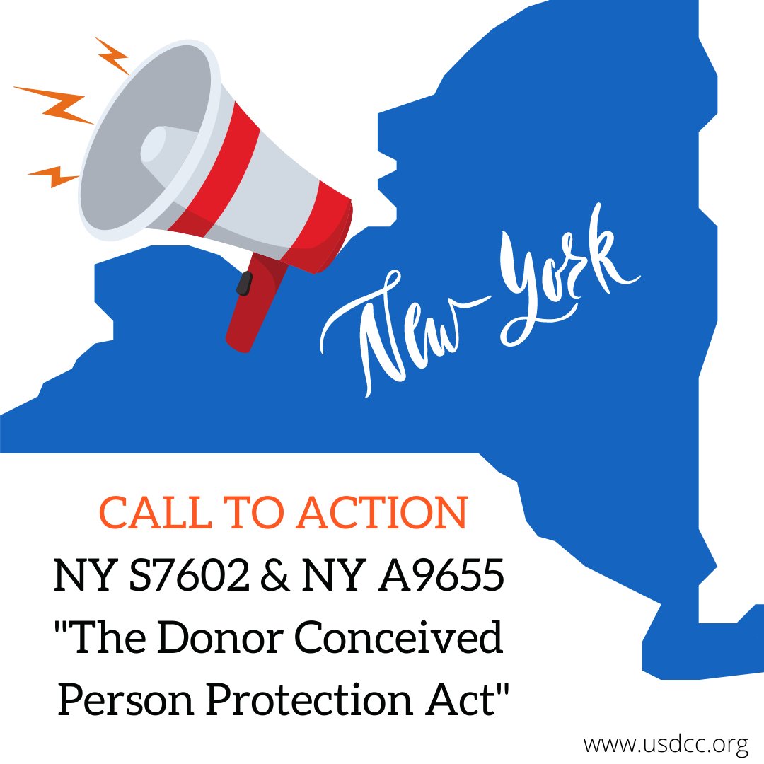 dccouncilusa's tweet photo. Please help NY S7602 and NY A9655 get a vote on the floor in New York state. Help protect donor conceived people and their families! #advocacy #grassroots #legislation #healthhistory #spermdonor #spermdonation #eggdonor #eggdonation #deivf #ivf #lgbtq #smbc #newyork #newyorkstate https://t.co/mDYiTNiGYd