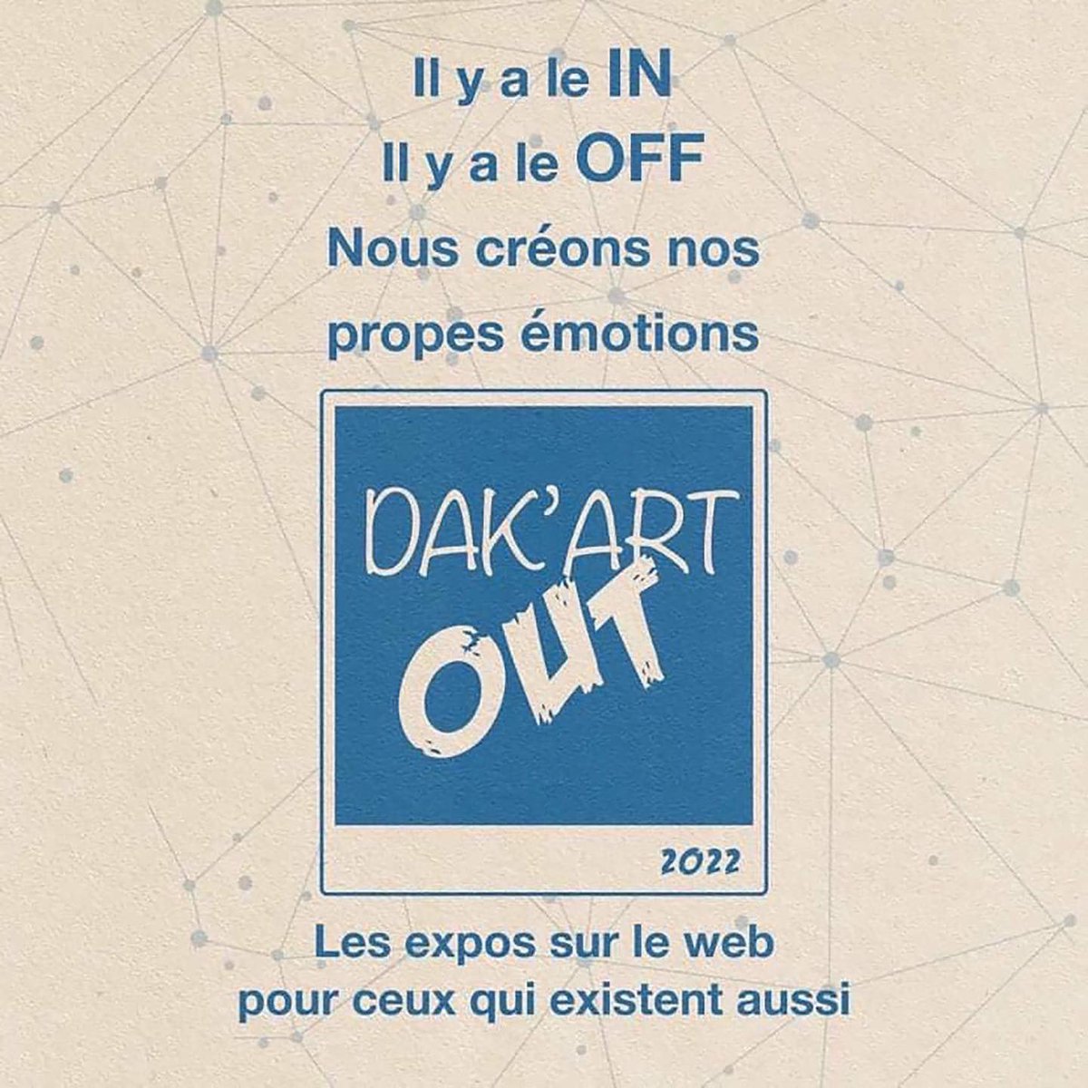 KamunSocialArt's tweet photo. *** DAK’ART OUT 2022 ***
Merci à @HAWSSABI de me permettre depuis la Guadeloupe de participer à cette édition du Dak'Art OUT 2022 durant la Biennale de Dakar et de vous re-présenter (la) goutte (2x2m-2019) #Dakart #out #dakart2022 #artnumerique #Kamun #KamunSocialArtist https://t.co/wlr5gdVxpU