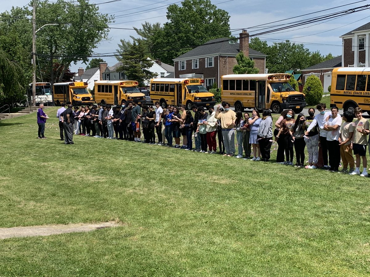 LHS_Lancer's tweet photo. Today our student learned the meaning of Memorial Day. During their social studies classes each student received a flag that they placed in the ground in the memory of a fallen soldier #MemorialDay #wearelancers https://t.co/XMM42IXJnY