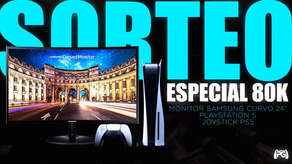 ▪ ✨¡#SORTEO ESPECIAL 80K!🎁 ~ Monitor Samsung Curvo 24 ~ PS5 825gb + Mando 🎮 📦 ▫️Para participar: Haz RT y Sigue a: @ProGamesTM ▫️ Menciona a dos o mas amigos en los comentarios 👥 ¬ Termina: 29/06👍 ¡SUERTE!🍀