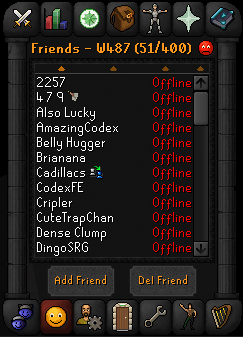 KnightlockRS's tweet image. You don't get the real ironman experience unless your friends list looks like this. #IStandAlone