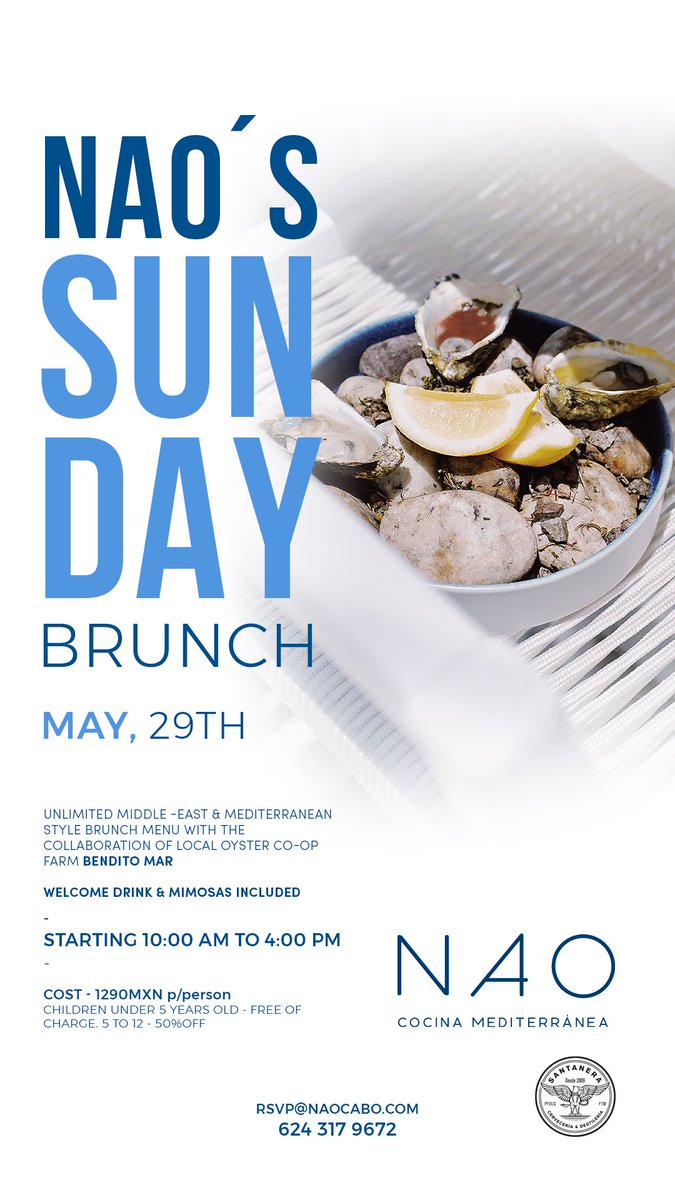 BajaMarketing's tweet photo. This Sunday! #naocabo #sundaybrunch https://t.co/viQWaYlYHI