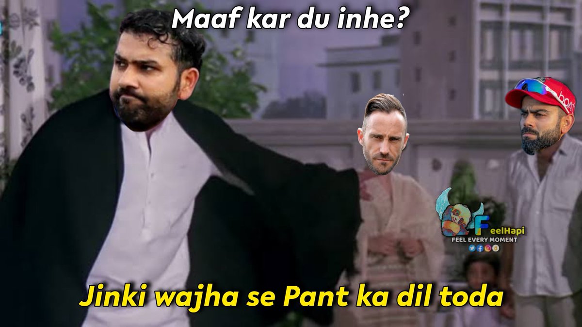 FeelHapi's tweet image. Rohit Sharma right now 🤭
