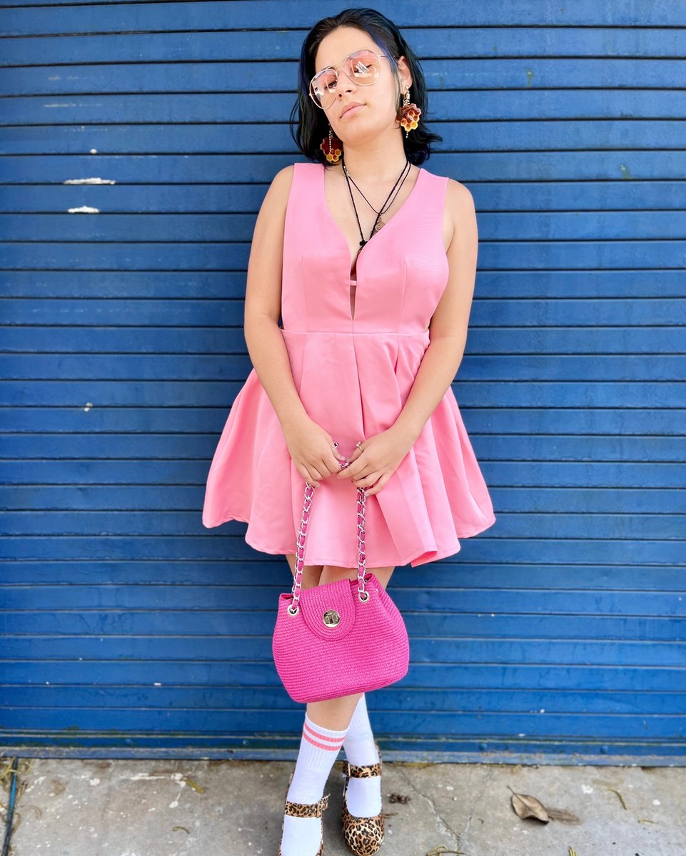 Size 8/10 dress. Size 10 animal print wedges. Pretty and pink handbag. Shades. All now available.
