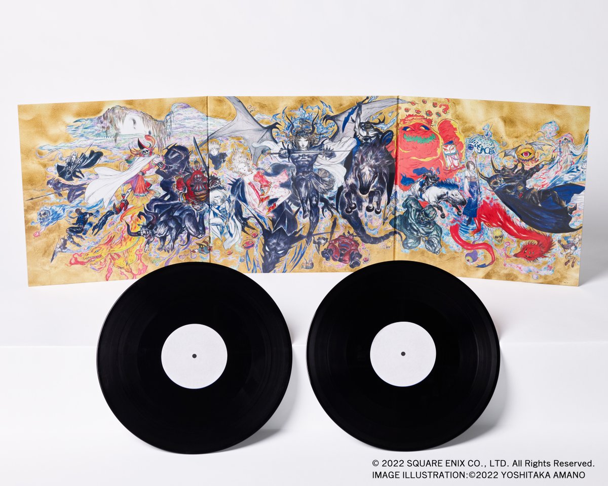 SQEX_MD_NA's tweet image. Introducing a new orchestral arrangements vinyl set to celebrate the 35th Anniversary of the @FinalFantasy series! Includes arrangements from each mainline title, and a package featuring anniversary artwork by Yoshitaka Amano!

Preorder now: sqex.link/tg56