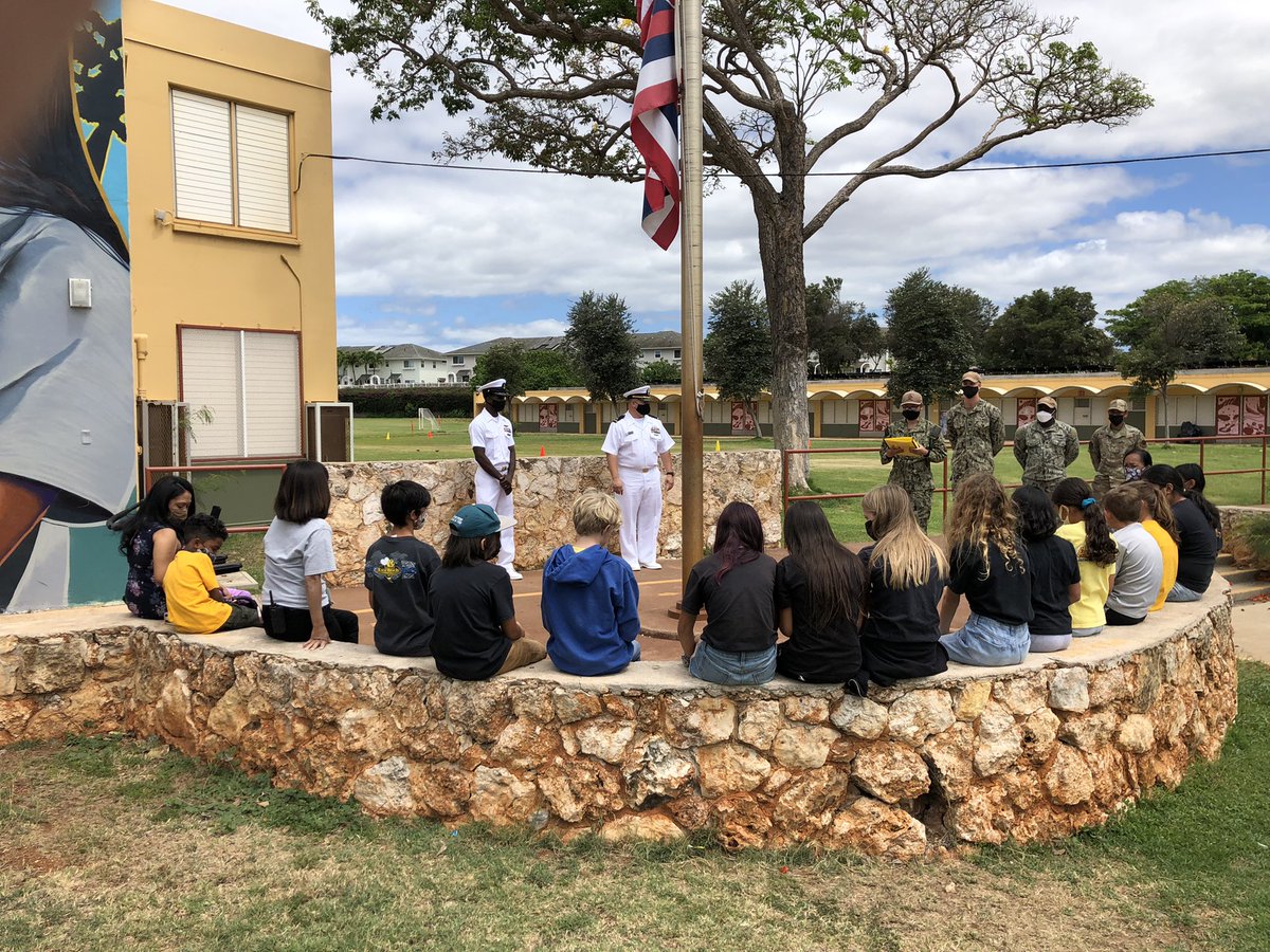 EBES JPO Officers had the opportunity to take part in the reenlistment Ceremony of Chief Petty Officer (E7) Benjamin. CPO Benjamin has two children who attend EBES. All of the JPO cadets were provided with a commemorative coin.