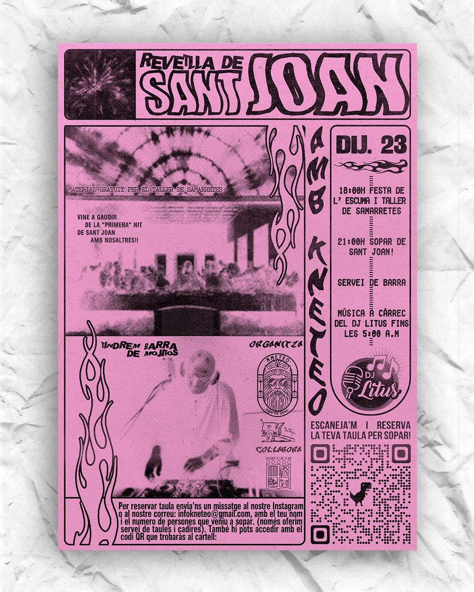 mariaperezllano's tweet photo. som un grup d’amics de Canet de Mar que organitzem activitats pel poble! hem fet un “all-in” per muntar una festassa per la revetlla de Sant Joan al passeig marítim direcció Sant Pol a la que ens faria ✨molta ilu✨ que traguéssiu el cap! 

❤️agrairíem difusió ❤️ #StJoanAmbKneteo https://t.co/cyELZjIIVi