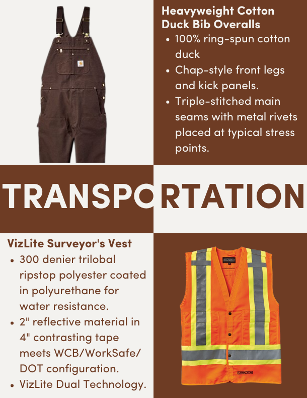 Transportation is one of our key industries and we have a large selection of inventory to outfit transportation workers with safety gear and workwear. Browse our selection of transportation styles in our new 2022 Spring and Summer Industrial Campaign: bit.ly/3PrUQLi