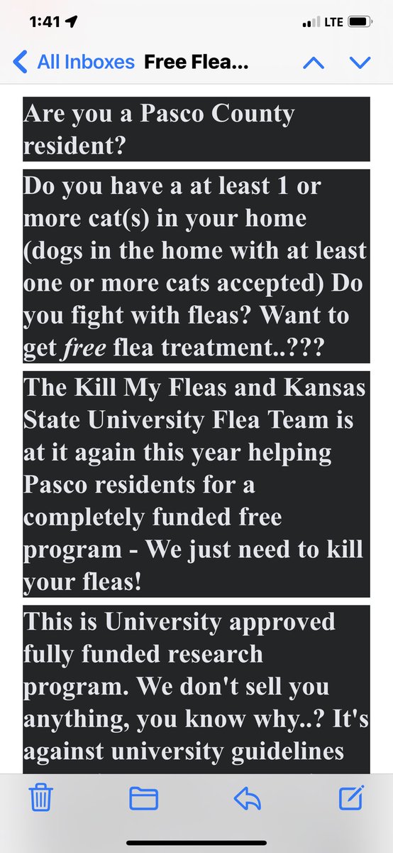 CynthiaSmoot's tweet image. Got fleas? If you live in #Pasco county there’s free help this weekend! @RugazRescue #rescuepets #RescueDogs #rescuecats @FOX13News