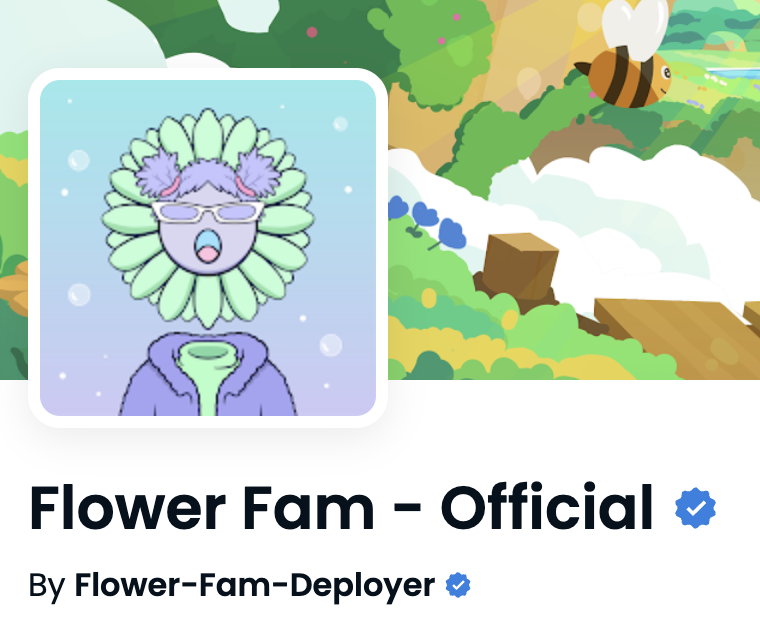 what3verman's tweet photo. Plant 🌱 Attract  🐝 harvest 🍯 Repeat!

#FFAM @FlowerFamNFT  

AND NOW VERIFIED ON OPENSEA!!!! 
#opensea #openseaverified #NFTS #NFTCommunity https://t.co/mJmoI8bUff