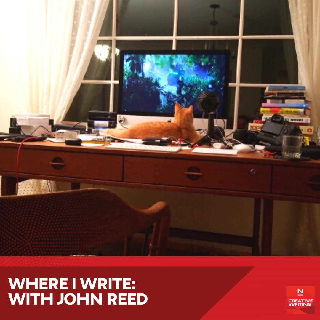 NewSchoolWrites's tweet photo. Dream under the sun in time and space with faculty and incoming director of the New School Graduate Writing Program John Reed: https://t.co/ecE93aPf76 
#WhereIWrite #nswrites https://t.co/yrwTPXeXy5