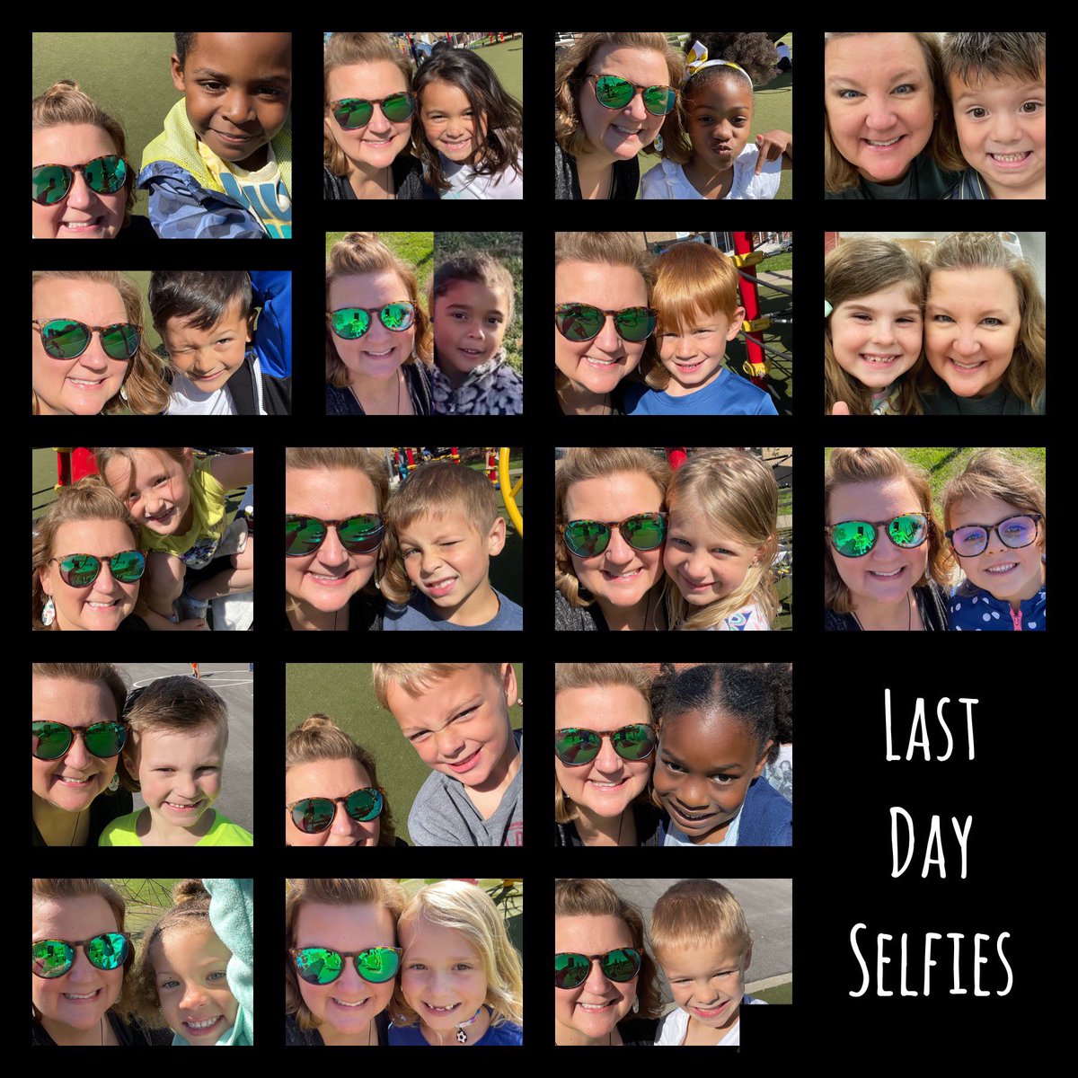 Last Day of School Selfies! It’s been a wonderful year in Kindergarten and I have loved teaching every single one of these babies. Enjoy your summer and I’ll see you in 1st Grade! ☀️ <a href="/hhehornets/">Hawthorn Hill Elementary</a> @lsr7