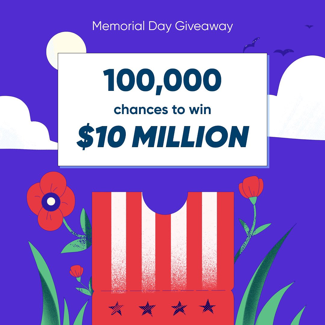 winwithyotta's tweet photo. 🇺🇸 Memorial Day Giveaway 🇺🇸

1 winner. 100,000 chances to win $10M!💰

How to enter:
￼
 1️⃣ Follow @YottaSavings on Twitter 
 2️⃣ Like this post
 3️⃣ Tag 3 friends in the comments

Ends 05/31/22 at 2PM EST. 

Check out our link in bio for Sweepstakes Official Rules. https://t.co/ziO8ccG1w9