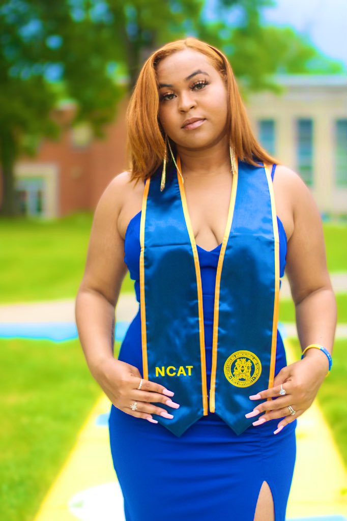 themelliemack's tweet photo. may 14th 2022. graduated magna cum laude from thee number one hbcu on a full ride. big alum never the little. https://t.co/yYTRHnRvRg
