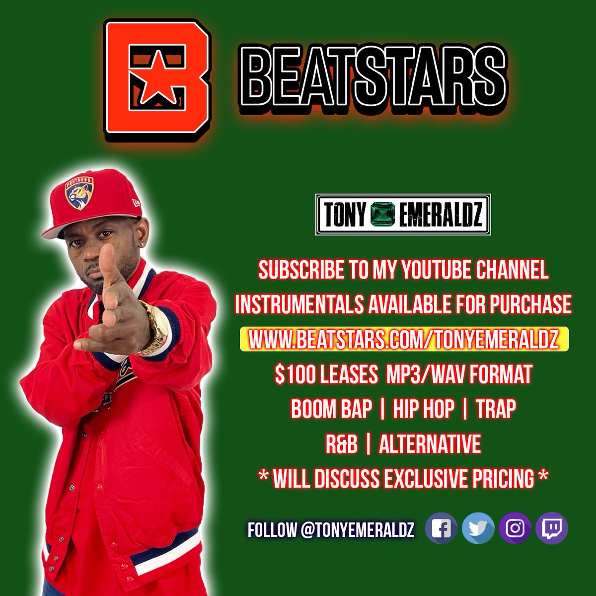 TonyEmeraldz's tweet photo. @BeatStars Tony Emeraldz - From Pensacola, FL. but currently in San Antonio (Retired https://t.co/nj8FxXcpHf). I make Boom Bap, soulful trap R&amp;B, soundtrack music, and more. Search my name I have projects on all streaming platforms. https://t.co/4hmidZX9AH