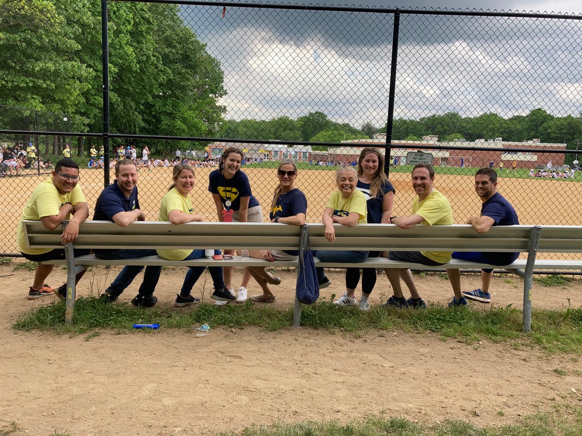 The incredible Smith Staff BEFORE the staff vs student kickball game! Good luck! <a href="/RSDsmithschool/">Smith Middle School</a>