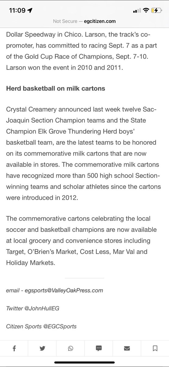 Time to go buy some milk!!
<a href="/tcoulso15/">Travis Coulson</a> <a href="/dmonday32/">Dustin Monday</a> <a href="/EGHerdPride/">EGHS Thundering Herd</a> <a href="/SacBee_JoeD/">Joe Davidson</a>