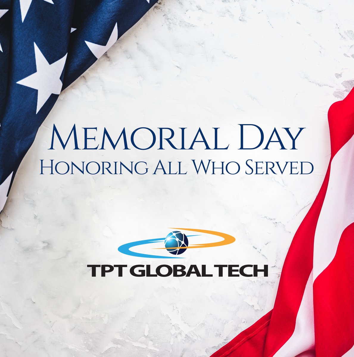 TechTpt's tweet image. Memorial Day is the day celebrated in honor of all those who kept the faith and fought for it till the last breath. Let us remember and thank them all. 
Wishing a very Happy Memorial Day to you. 
#tptglobaltech #MemorialDay