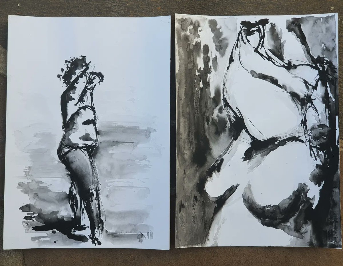 yvette_hess's tweet photo. Ink works on A3 paper currently included in the TAF PAPER pop up at Victoria Yards in Johannesburg 27-29 May 2022. #southafricanartist #africanartcollector #africanartist #womenartists #womeninart #ArtistOnTwitter #inkdrawing #expressive #worksonpaper https://t.co/H1GFVKtMsM