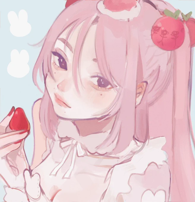 birthday doodle 🍓🎂 
#oc 