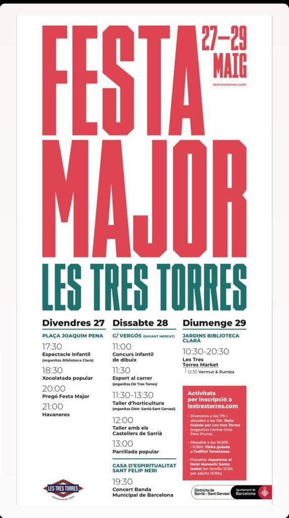 Fiesta Mayor de #TresTorres En el pregón del barrio! Viva Tres Torres! Viva #Barcelona 👏👏👏👏 @AAVVTresTorres @PP_Sarria @PPBarcelona_ @PPCatalunya @populares