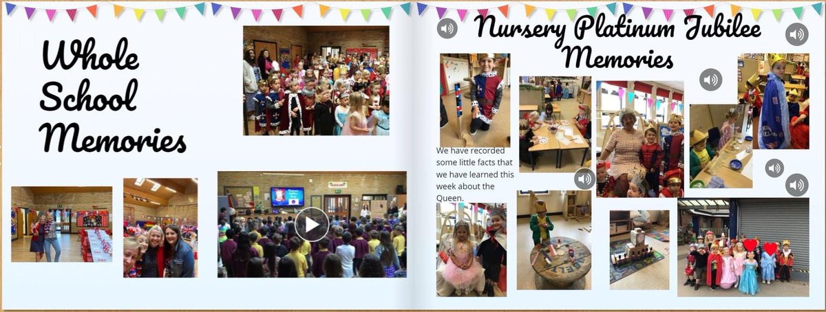What a truly special week celebrating Her Majesty The Queen's Platinum Jubilee. Read our online digital memory book of all of the celebrations that have been enjoyed at school this week. Follow the link to see the full book 🥰read.bookcreator.com/library/-N2COG…