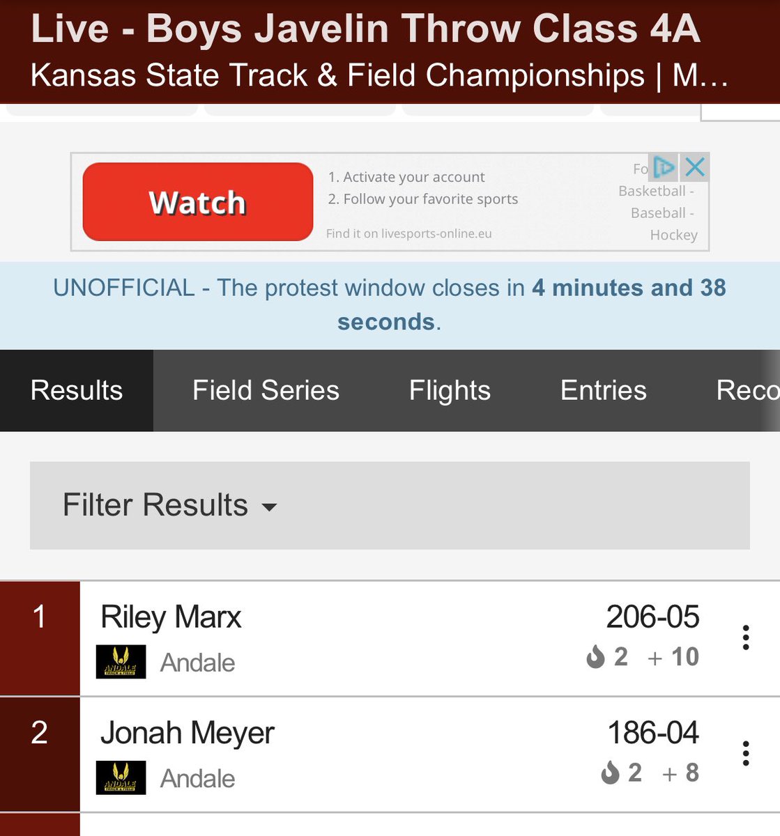 Congrats to these 2 knuckleheads.  1st &amp; 2nd at 4A State in the Javelin! <a href="/meyerjonah30/">Jonah Meyer</a> <a href="/RileyMarx34/">Riley Marx</a> <a href="/nationalthrows/">National Throws</a> <a href="/sportsinkansas/">Sports in Kansas</a> <a href="/Javelinfactory/">The Javelin Factory</a>