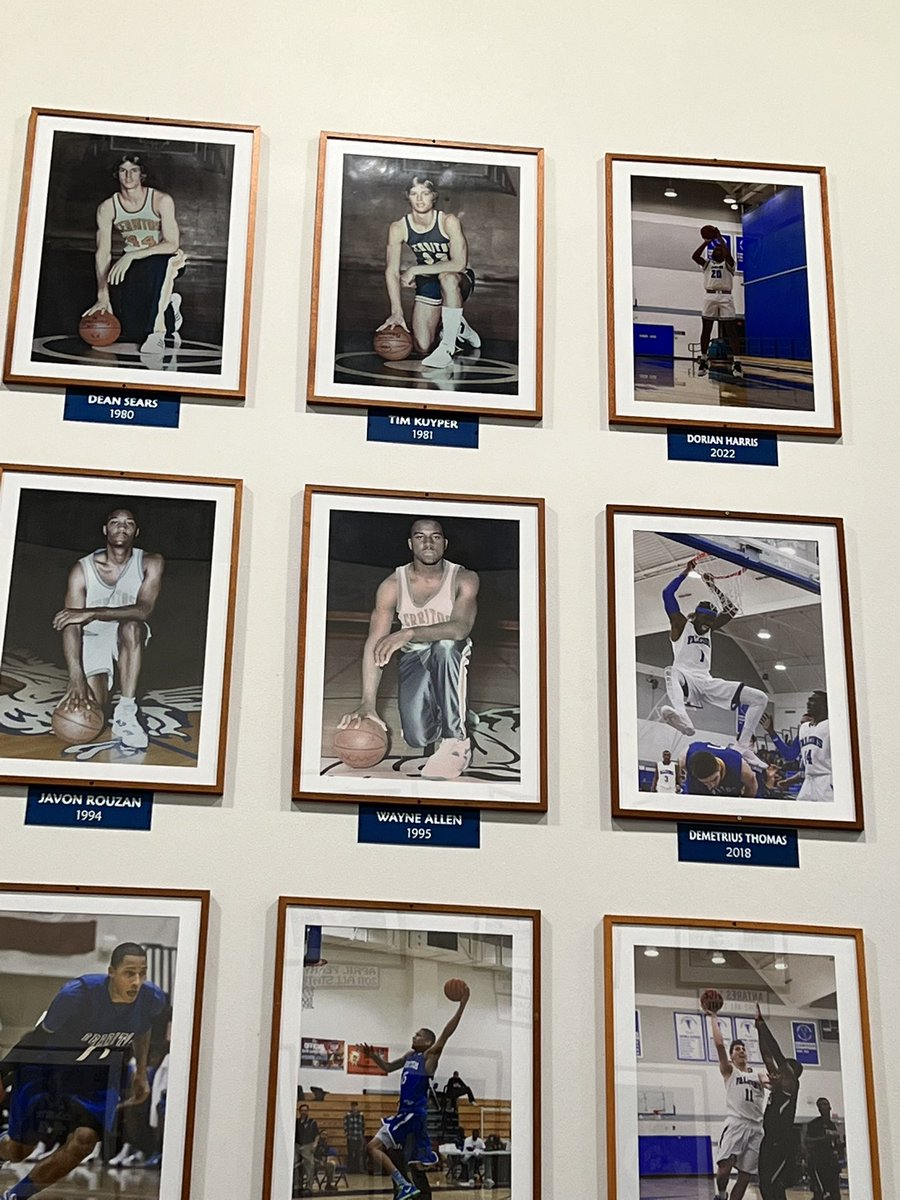 Congratulations to Former Elite Prep player Dorian Harris for making the Cerritos College Wall of Fame (upper right corner) for his 2021-22 CCCAA All State Selection.  The 30th Cerritos Falcon to ever make the wall in Mens Basketball and the fisrt to make it since 2018.