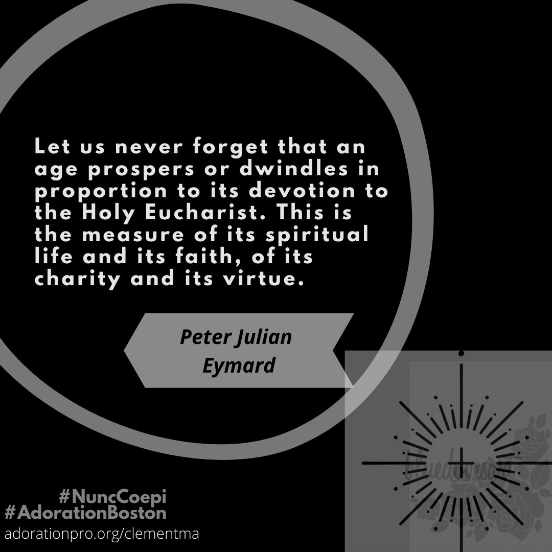 AdorationBoston's tweet photo. Because a quote, a story, or an image are worth ten thousand lectures. We hope these regular quotes by saints will inspire you to spend time with the Lord! https://t.co/Rropa7D8or