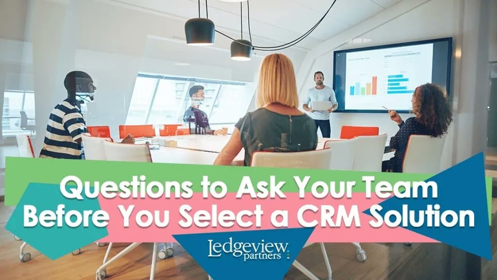 Are you in the process of selecting a CRM solution for your organization? Before you make a decision it is important to discuss with your team to gather information about what key features your teams need in a CRM solution. 
#crm #crmimplementation
ledgeviewpartners.com/blog/questions…