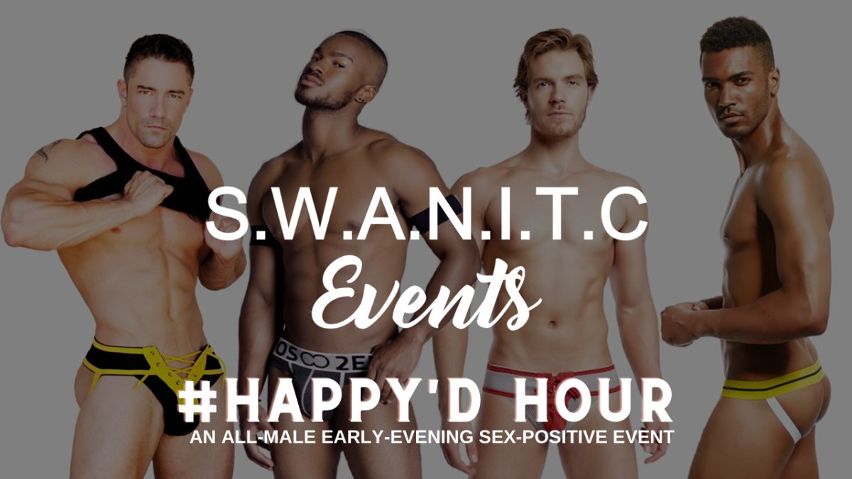 Swanitc_Events's tweet photo. 2 New ALL-MALE DC Black Pride Events Added (3 Upcoming 5/27-5/30)

Happy'D Hour - All-Inclusive, Fri, 5/27, 6-9 PM 
#LUNNCHMEAT-DC, All-Inclusive, Mon, 5/30, 11:30AM-2PM
Happy'D Hour NOIR (Blk/Latino Only), Mon, 5/30, 6-9 PM 

Info - https://t.co/35jJpJjx76

#DMVFreaks #DCFreaks https://t.co/dSZR59bRiX