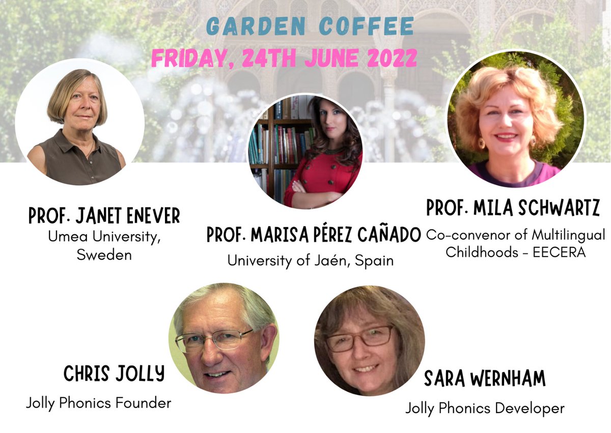 ellme2022's tweet photo. Have a look at the garden coffee meetings we have prepared for you!
Simply divine.
ELLME conference, WHAT ELSE? ☕🫖

For more information, please visit our webpage: https://t.co/QFOb27AadR

#ELLME2022#InternationalConference#UniversityofGranada #UGR https://t.co/Vt2jjnW3dL