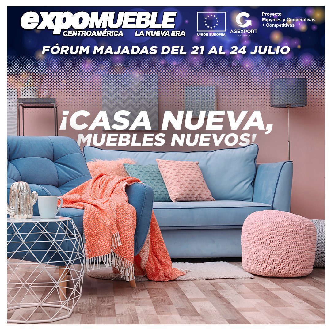 Haz tu ambiente cómodo y agradable.​
Aparta del 21 al 24 de julio y visita Expomueble, encontrarás lo que necesitan tú y tu familia.​
- Amplio parqueo.​
- Food trucks.​
- Nueva ubicación.​
- Pet friendly.

#Expomueble2022.
<a href="/AGEXPORTGT/">AGEXPORT</a>